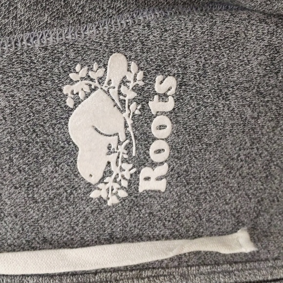 Roots Zip up Hoodie Salt and Pepper grey size XXS fits XS to S - Picture 2 of 8